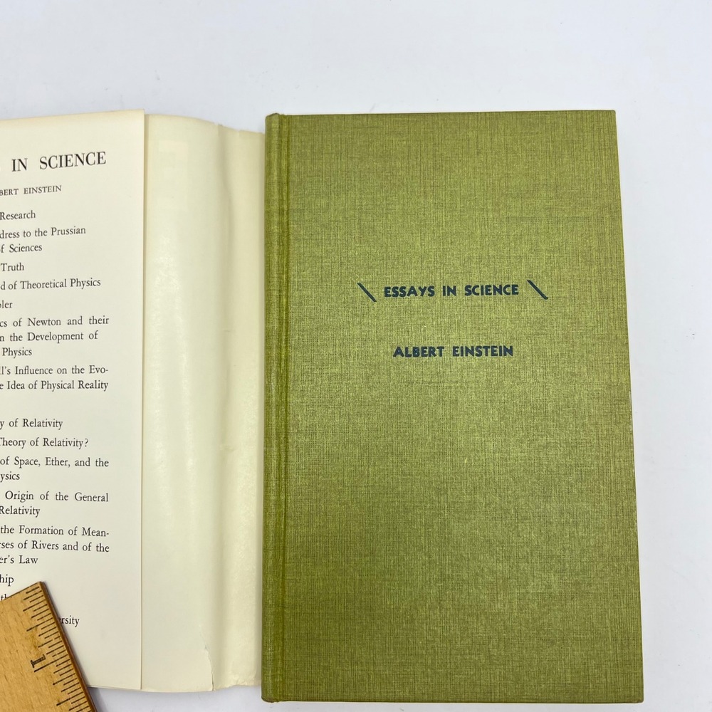 Essays in Science Albert Einstein Hardcover Dust Jacket 1934 Vintage Physics - Picture 8 of 11